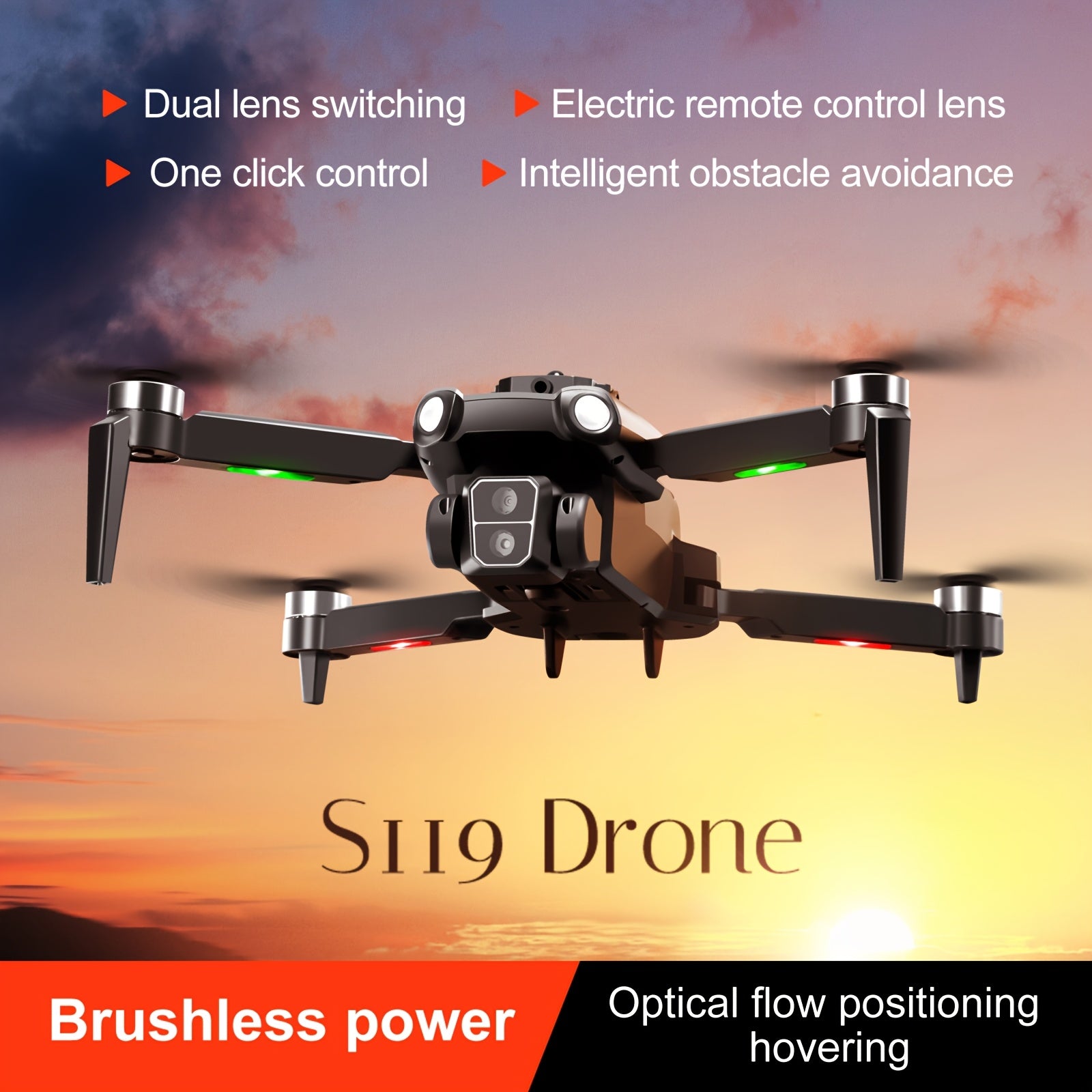 Drone 480p Camera Quadcopter Optical Flow Positioning UAV