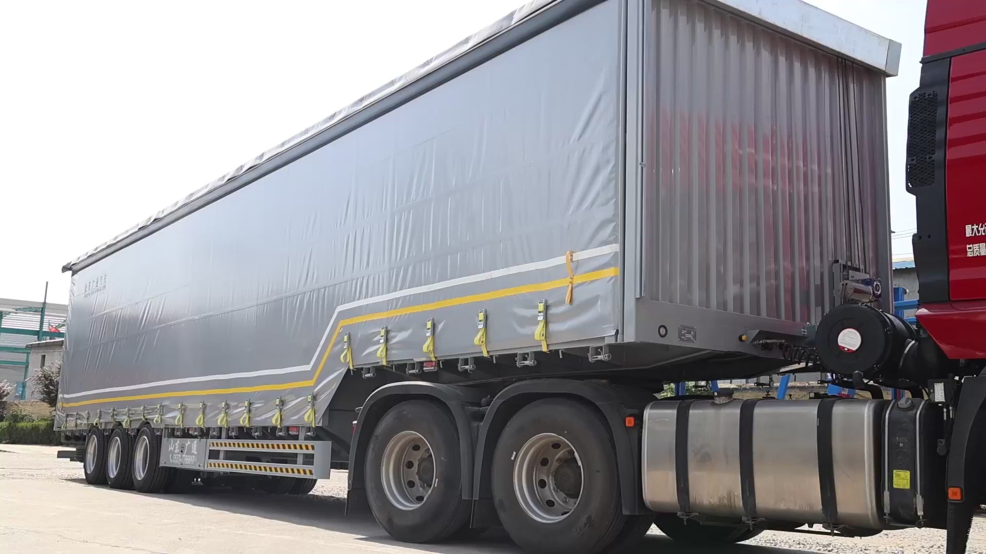 Van Semi-Trailer,9000 dollars,Side Curtain Truck Trailer