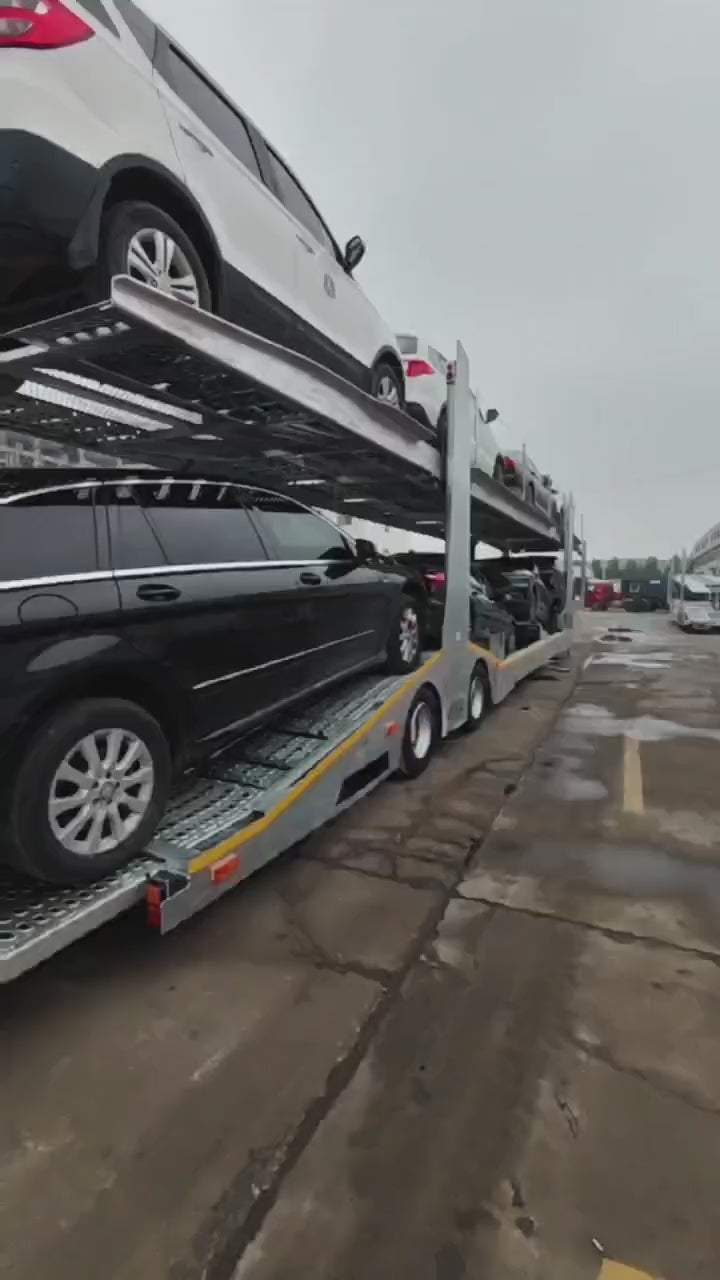 مقطورة مزدوجة الطوابق لتحميل/نقل السيارات، 9000 دولار
